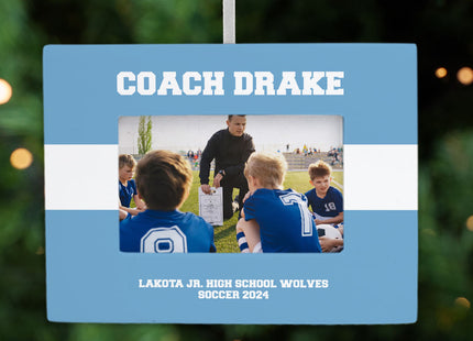 personalized personalized coach picture frame christmas ornament – Christmas ornament, holiday tree decoration or gift