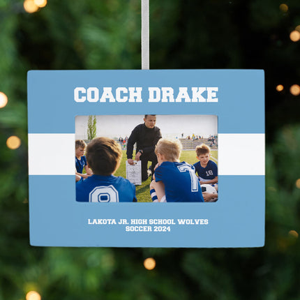 personalized personalized coach picture frame christmas ornament – Christmas ornament, holiday tree decoration or gift