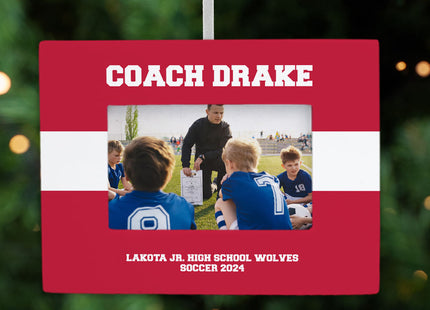 personalized personalized coach picture frame christmas ornament – Christmas ornament, holiday tree decoration or gift