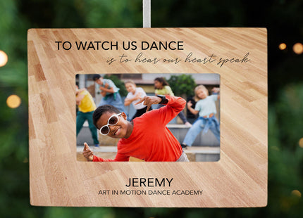 custom personalized watch us dance picture frame christmas ornament – Christmas ornament, holiday tree decoration or gift