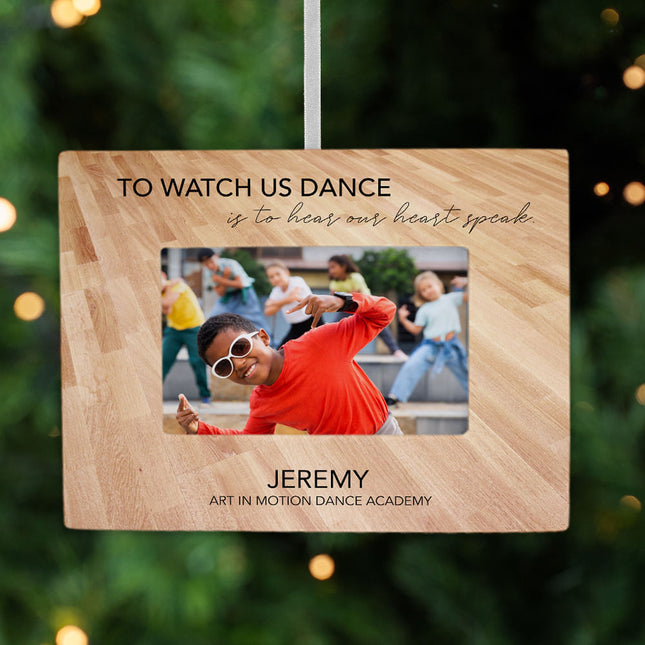 custom personalized watch us dance picture frame christmas ornament – Christmas ornament, holiday tree decoration or gift