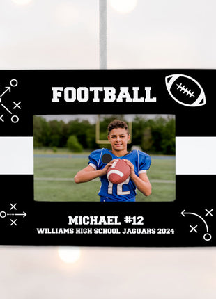 Personalized Football Picture Frame Photo Ornament by ORNAMENTSHOP EXCLUSIVE Personalized Ornament