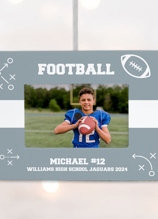 Personalized Football Picture Frame Photo Ornament by ORNAMENTSHOP EXCLUSIVE Personalized Ornament