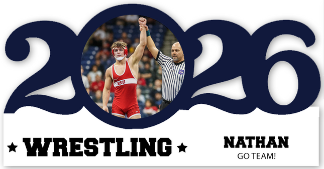 Personalized Dated Wrestling Ornament