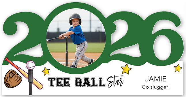Personalized Dated Tee Ball Ornament