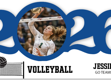 Personalized Dated Volleyball Ornament
