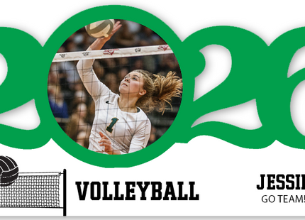 Personalized Dated Volleyball Ornament
