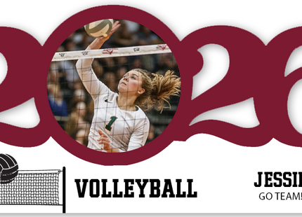 Personalized Dated Volleyball Ornament