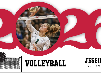 Personalized Dated Volleyball Ornament
