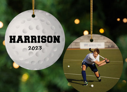 personalized personalized field hockey christmas ornament – Christmas ornament, holiday tree decoration or gift