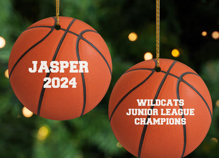 personalized personalized basketball christmas ornament – Christmas ornament, holiday tree decoration or gift