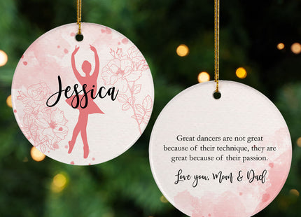 keepsake personalized ballet christmas ornament – Christmas ornament, holiday tree decoration or gift