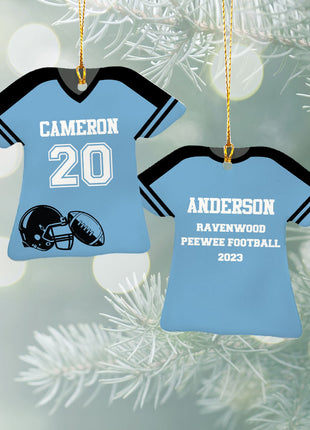 Personalized Baseball Jersey - Purple Christmas Ornament from ORNAMENT EXCLUSIVE Personalized Ornament