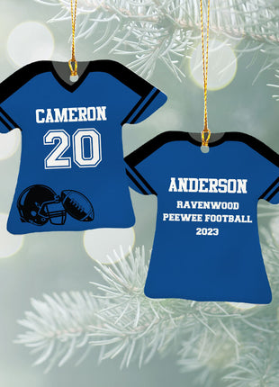 Personalized Baseball Jersey - Purple Christmas Ornament from ORNAMENT EXCLUSIVE Personalized Ornament