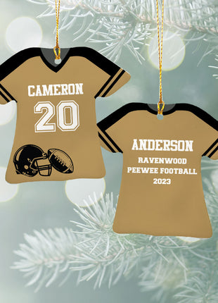 Personalized Baseball Jersey - Purple Christmas Ornament from ORNAMENT EXCLUSIVE Personalized Ornament