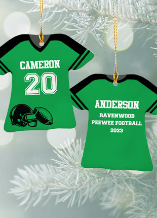 Personalized Baseball Jersey - Purple Christmas Ornament from ORNAMENT EXCLUSIVE Personalized Ornament