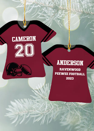 Personalized Baseball Jersey - Purple Christmas Ornament from ORNAMENT EXCLUSIVE Personalized Ornament
