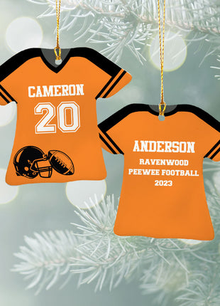 Personalized Baseball Jersey - Purple Christmas Ornament from ORNAMENT EXCLUSIVE Personalized Ornament