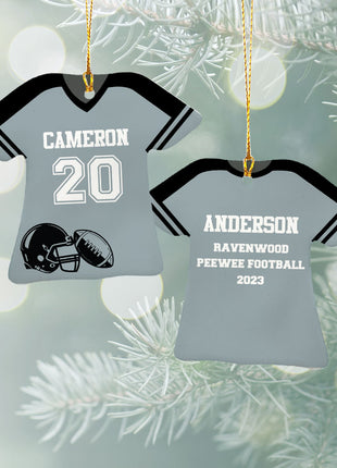 Personalized Baseball Jersey - Purple Christmas Ornament from ORNAMENT EXCLUSIVE Personalized Ornament
