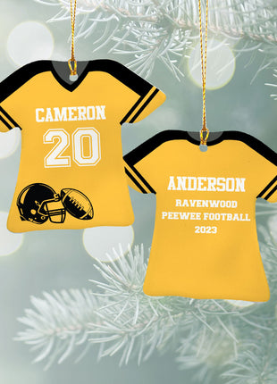 Personalized Baseball Jersey - Purple Christmas Ornament from ORNAMENT EXCLUSIVE Personalized Ornament
