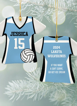 Personalized Baseball Jersey - Purple Christmas Ornament from ORNAMENT EXCLUSIVE Personalized Ornament