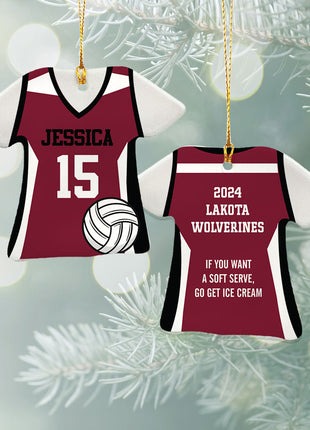 Personalized Baseball Jersey - Purple Christmas Ornament from ORNAMENT EXCLUSIVE Personalized Ornament