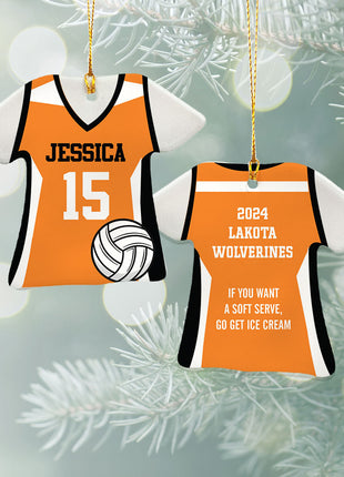 Personalized Baseball Jersey - Purple Christmas Ornament from ORNAMENT EXCLUSIVE Personalized Ornament