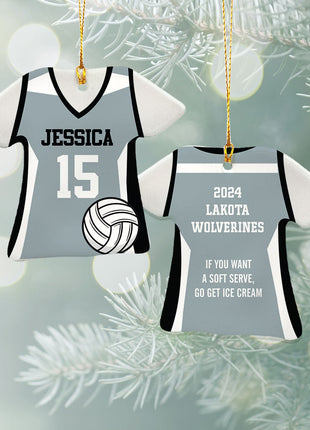 Personalized Baseball Jersey - Purple Christmas Ornament from ORNAMENT EXCLUSIVE Personalized Ornament