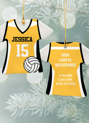 Personalized Baseball Jersey - Purple Christmas Ornament from ORNAMENT EXCLUSIVE Personalized Ornament