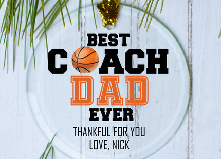 custom personalized best coach basketball christmas ornament – Christmas ornament, holiday tree decoration or gift