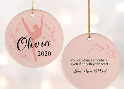 personalized personalized dance christmas ornament – Christmas ornament, holiday tree decoration or gift