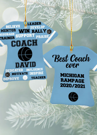 Personalized Baseball Jersey - Purple Christmas Ornament from ORNAMENT EXCLUSIVE Personalized Ornament