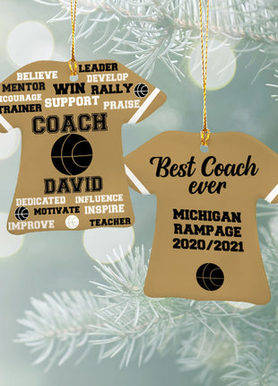 Personalized Baseball Jersey - Purple Christmas Ornament from ORNAMENT EXCLUSIVE Personalized Ornament