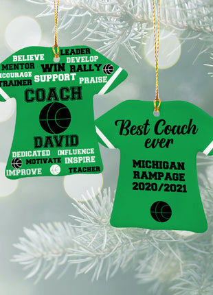 Personalized Baseball Jersey - Purple Christmas Ornament from ORNAMENT EXCLUSIVE Personalized Ornament