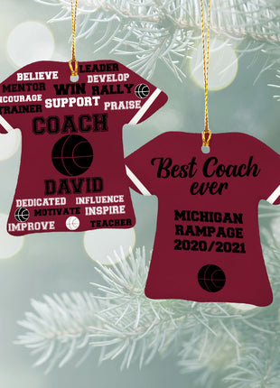 Personalized Baseball Jersey - Purple Christmas Ornament from ORNAMENT EXCLUSIVE Personalized Ornament