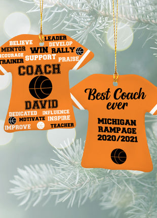 Personalized Baseball Jersey - Purple Christmas Ornament from ORNAMENT EXCLUSIVE Personalized Ornament