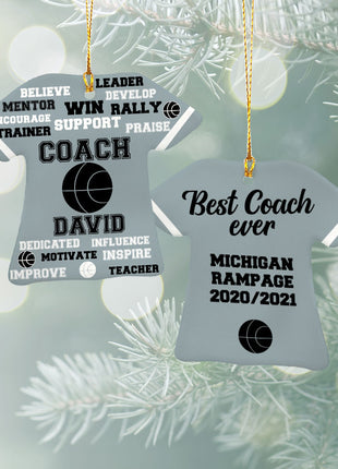 Personalized Baseball Jersey - Purple Christmas Ornament from ORNAMENT EXCLUSIVE Personalized Ornament