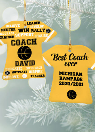 Personalized Baseball Jersey - Purple Christmas Ornament from ORNAMENT EXCLUSIVE Personalized Ornament