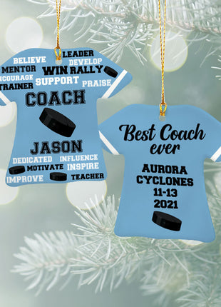 Personalized Baseball Jersey - Purple Christmas Ornament from ORNAMENT EXCLUSIVE Personalized Ornament