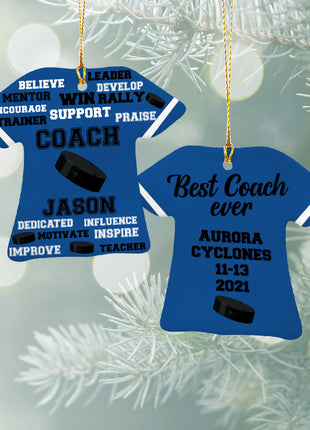 Personalized Baseball Jersey - Purple Christmas Ornament from ORNAMENT EXCLUSIVE Personalized Ornament