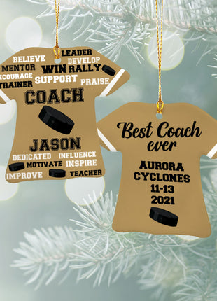 Personalized Baseball Jersey - Purple Christmas Ornament from ORNAMENT EXCLUSIVE Personalized Ornament