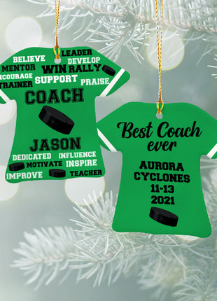 Personalized Baseball Jersey - Purple Christmas Ornament from ORNAMENT EXCLUSIVE Personalized Ornament