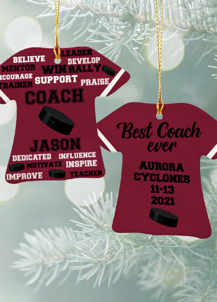 Personalized Baseball Jersey - Purple Christmas Ornament from ORNAMENT EXCLUSIVE Personalized Ornament