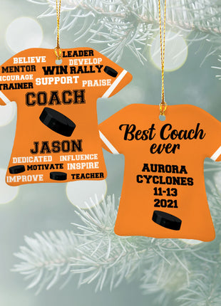 Personalized Baseball Jersey - Purple Christmas Ornament from ORNAMENT EXCLUSIVE Personalized Ornament