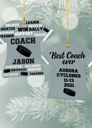 Personalized Baseball Jersey - Purple Christmas Ornament from ORNAMENT EXCLUSIVE Personalized Ornament