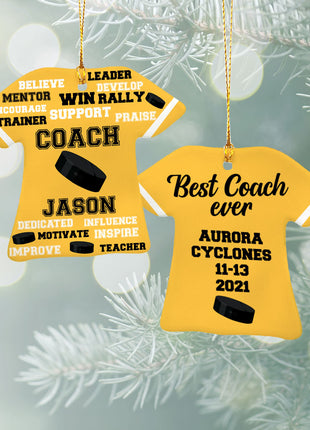 Personalized Baseball Jersey - Purple Christmas Ornament from ORNAMENT EXCLUSIVE Personalized Ornament