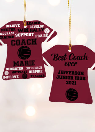 Personalized Baseball Jersey - Purple Christmas Ornament from ORNAMENT EXCLUSIVE Personalized Ornament