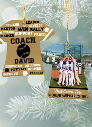 Personalized Baseball Jersey - Purple Christmas Ornament from ORNAMENT EXCLUSIVE Personalized Ornament