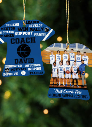 Personalized Baseball Jersey - Purple Christmas Ornament from ORNAMENT EXCLUSIVE Personalized Ornament
