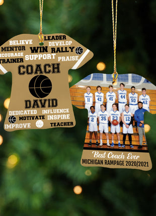 Personalized Baseball Jersey - Purple Christmas Ornament from ORNAMENT EXCLUSIVE Personalized Ornament